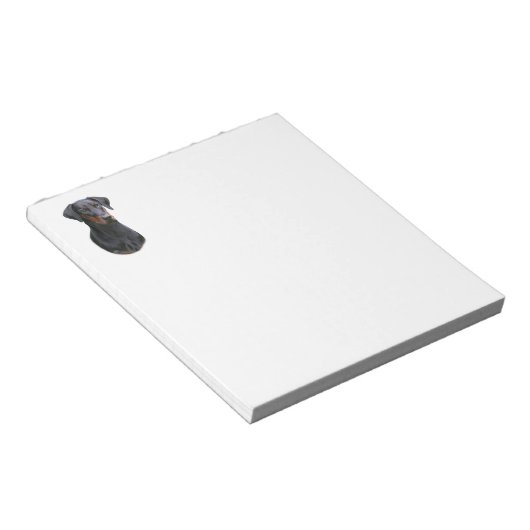 Dobermann Pinscher Nature Notepad Notizblock (angewinkelt)