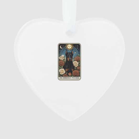 Dobermann Pinscher Ornament (Vorderseite)