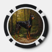 Dobermann Pinscher Pokerchips (Rückseite)
