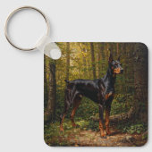 Dobermann Pinscher Schlüsselanhänger (Vorderseite)
