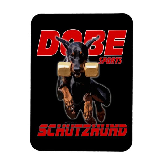 Dobermann Pinscher schutzhund-Jump-Magnet Magnet (Vertikal)