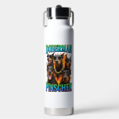 Dobermann Pinscher Trinkflasche (Vorderseite)