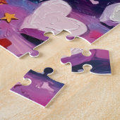 Dobermann Pinscher Valentinstag Marshmallow Puzzle (Seite)