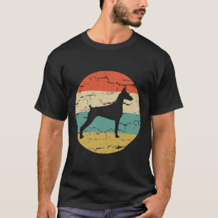 Dobermann Pinscher Vintage Retro Hunde Liebhaber T-Shirt