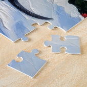 Dobermann Pinscher Weihnachts Leuchtturm Urlaub Puzzle (Seite)