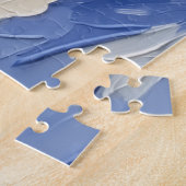 Dobermann Pinscher Weihnachtsboot Feiertage Puzzle (Seite)