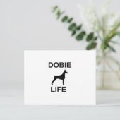 Dobermann Postkarte (Stehend Vorderseite)