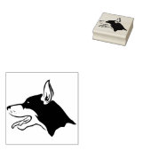 dobermann profile art Briefmarke Gummistempel (Stempel)