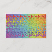 Dobermann-Regenbogengeschenke Visitenkarte (Rückseite)