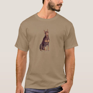 Dobermann (rot sitzend) T-Shirt