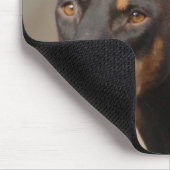 Dobermann-Schutz Mousepad (Ecke)