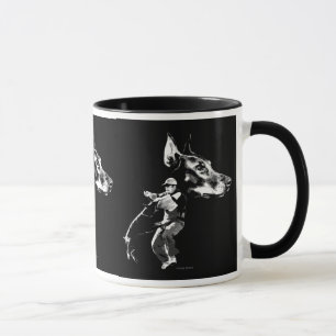 Dobermann Schutzhund Entwurf Tasse