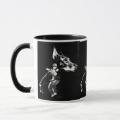 Dobermann Schutzhund Entwurf Tasse (Links)