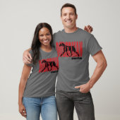 Dobermann-Silhouette, bewegend T-Shirt (Unisex)