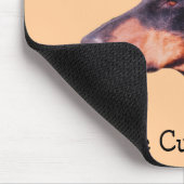 Dobermann sind Cuddlebugs Niedlich Doberman Mousep Mousepad (Ecke)