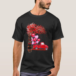 Dobermann Sonnenbrille Herzen Baum Pickup Truck  P T-Shirt