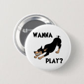 Dobermann - Spiel Button (Vorne & Hinten)