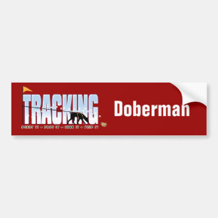 Dobermann-Spurhaltung Autoaufkleber