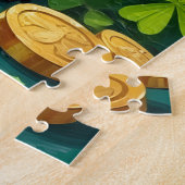 Dobermann St. Patrick’s Day Eleganter Glückshund Puzzle (Seite)