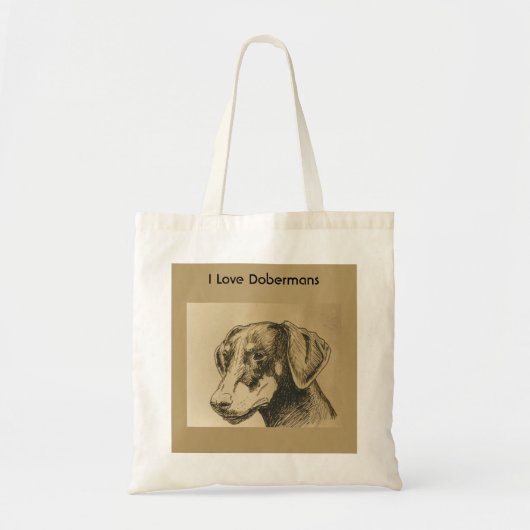 Dobermann-Taschen-Tasche Tragetasche (Vorne)