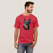 Dobermann Tier T-Shirt (Vorne ganz)