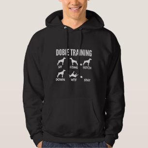 Dobermann Training Doberman Pinscher Tricks 956 Hoodie
