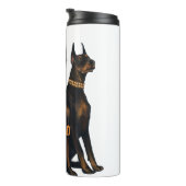 Dobermann Vater, Doberman, Doberman-Liebhaber, Dob Thermosbecher (Nach rechts gedreht)
