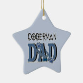 Dobermann VATER Keramik Ornament (Rechts)