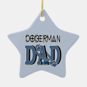 Dobermann VATER Keramik Ornament