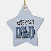 Dobermann VATER Keramik Ornament (Links)