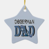 Dobermann VATER Keramik Ornament (Hinten)