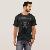 Dobermann Vater Mutter T-Shirt (Vorne ganz)