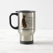 Dobermann-Vater-Reise-Tasse Reisebecher (Links)