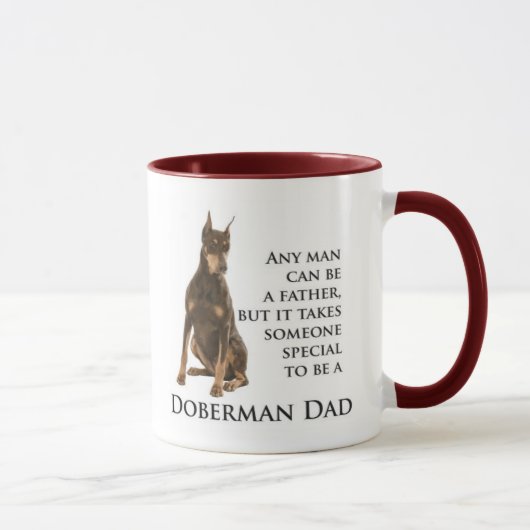 Dobermann-Vater-Tasse Tasse (Rechts)