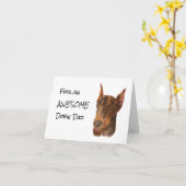 Dobermann Vater Vatertagskarte Karte (Gelbe Blume)