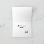 Dobermann Vater Vatertagskarte Karte (Innenseite)