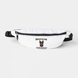 Dobermann-Vater Vintage Gravur Hunde Liebhaber Shi Bauchtasche