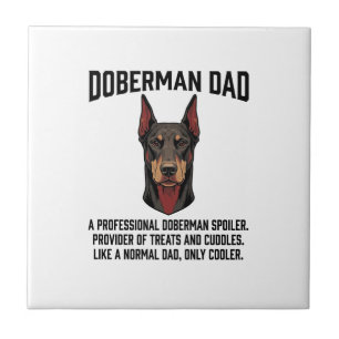 Dobermann-Vater Vintage Gravur Hunde Liebhaber Shi Fliese