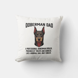 Dobermann-Vater Vintage Gravur Hunde Liebhaber Shi Kissen