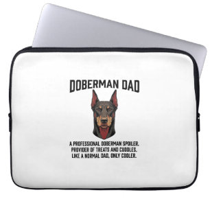 Dobermann-Vater Vintage Gravur Hunde Liebhaber Shi Laptopschutzhülle