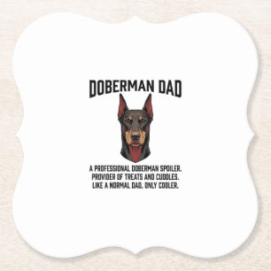 Dobermann-Vater Vintage Gravur Hunde Liebhaber Shi Untersetzer