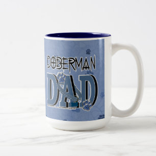 Dobermann VATER Zweifarbige Tasse