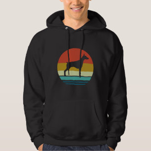 Dobermann Vintage Retro Dobermann Pinscher Hund Zu Hoodie