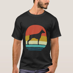 Dobermann Vintage Retro Dobermann Pinscher Hund Zu T-Shirt