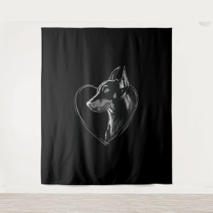 Dobermann Wandteppich