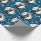 Dobermann-WeihnachtsPackpapier Geschenkpapier (Ecke)