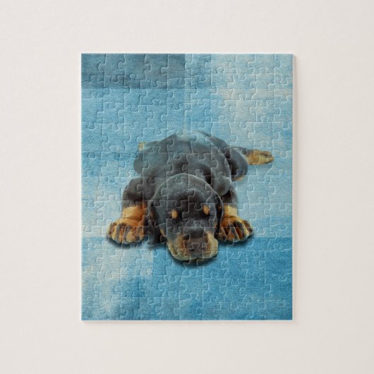 Dobermann Welpe - DobermannPinscher Puzzle (Vertikal)