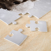 Dobermann-Winter-Porträt Puzzle (Seite)