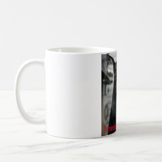 DobermannKaffeetasse Kaffeetasse (Links)