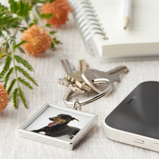 DobermannPinscher 2 Schlüsselanhänger (Seite)